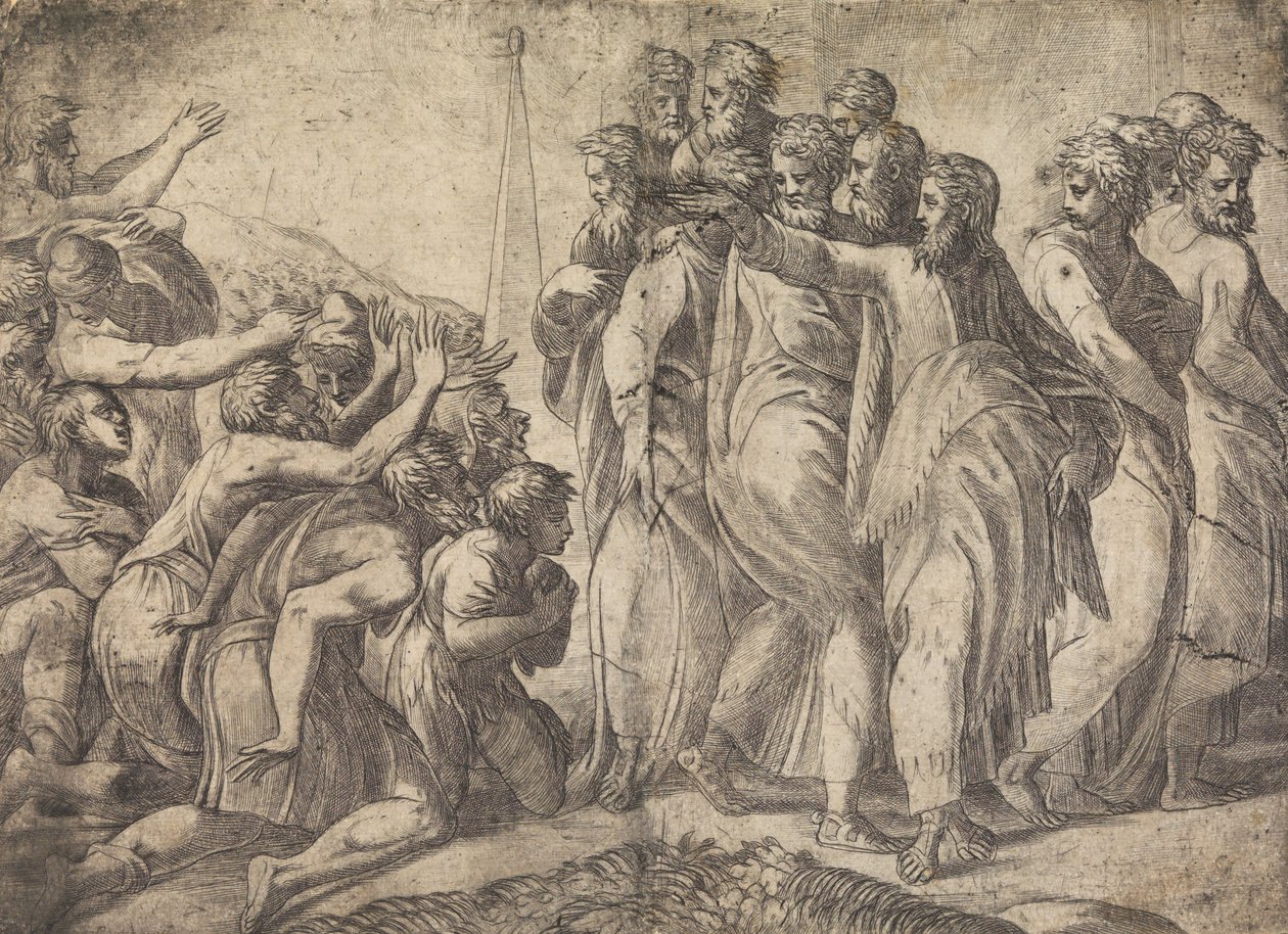 Christ Healing the Lepers by Andrea Schiavone