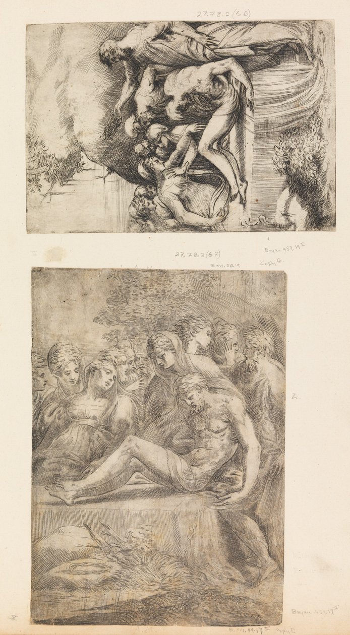The Lamentation Over the Dead Christ by Andrea Schiavone