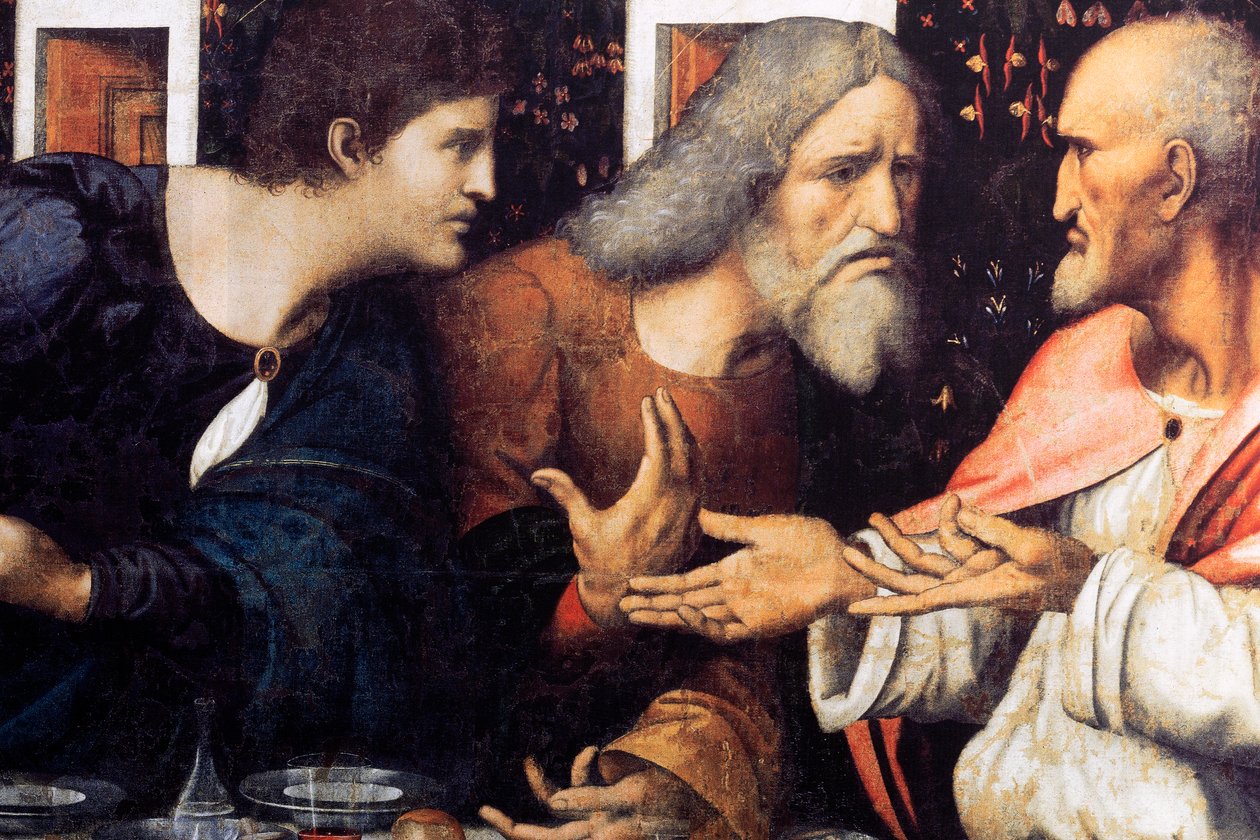 Last Supper (detail) by Andrea Solario