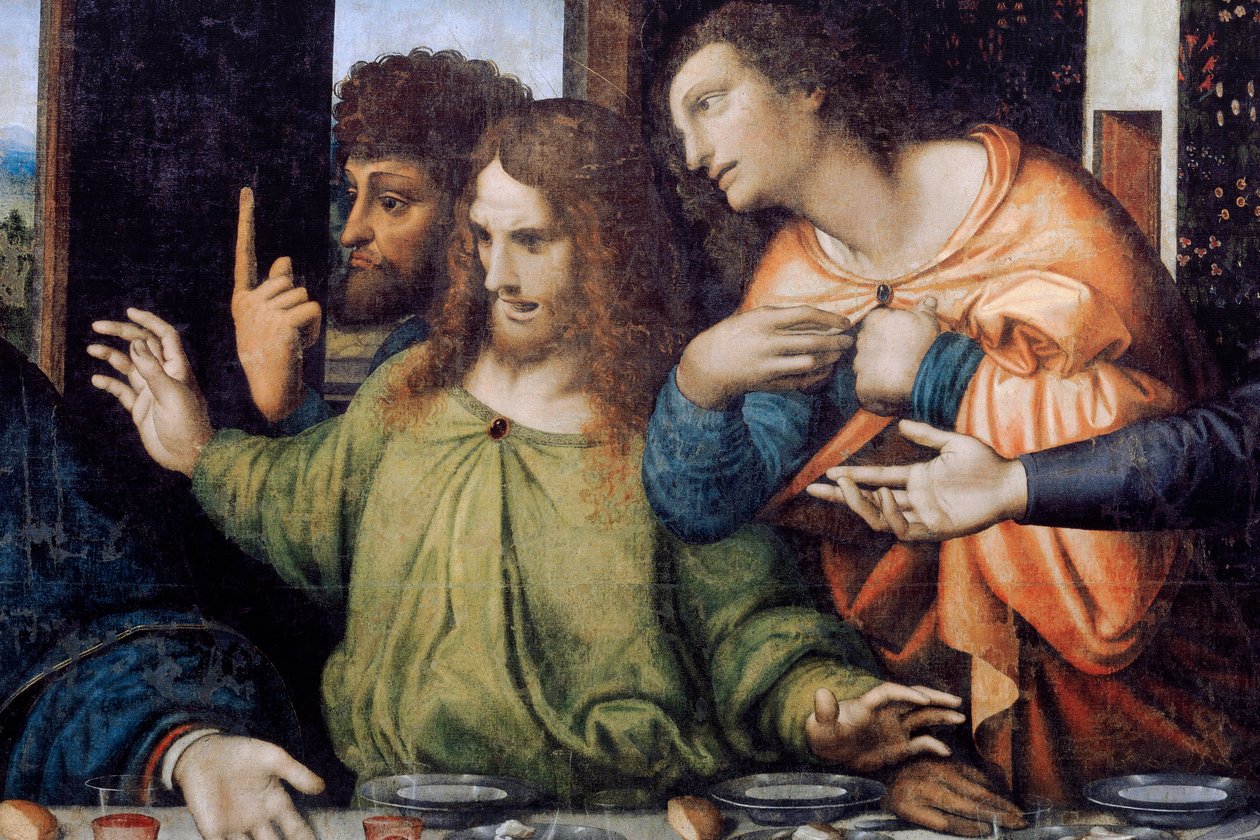 Last Supper (detail) by Andrea Solario