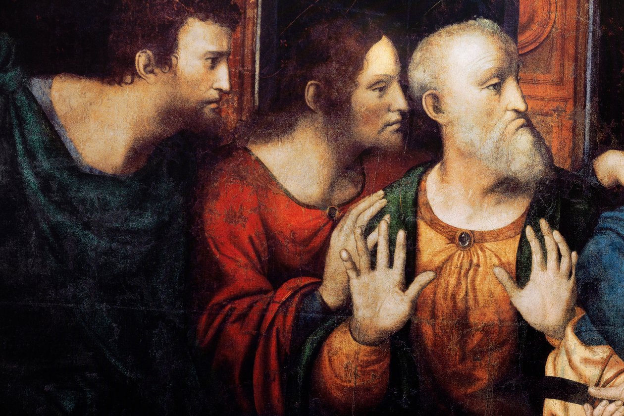 Last Supper (detail) by Andrea Solario