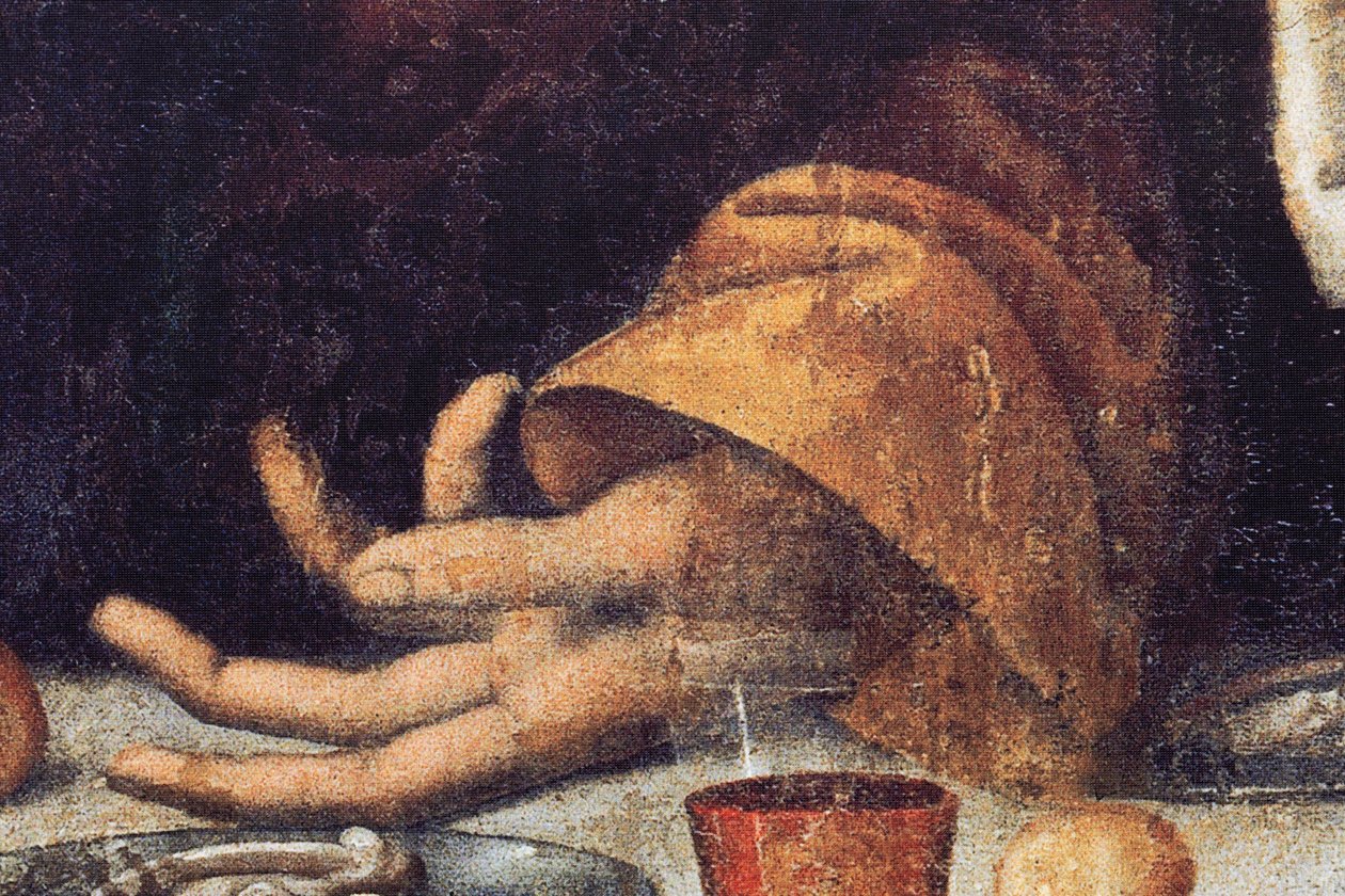 Last Supper (detail) by Andrea Solario