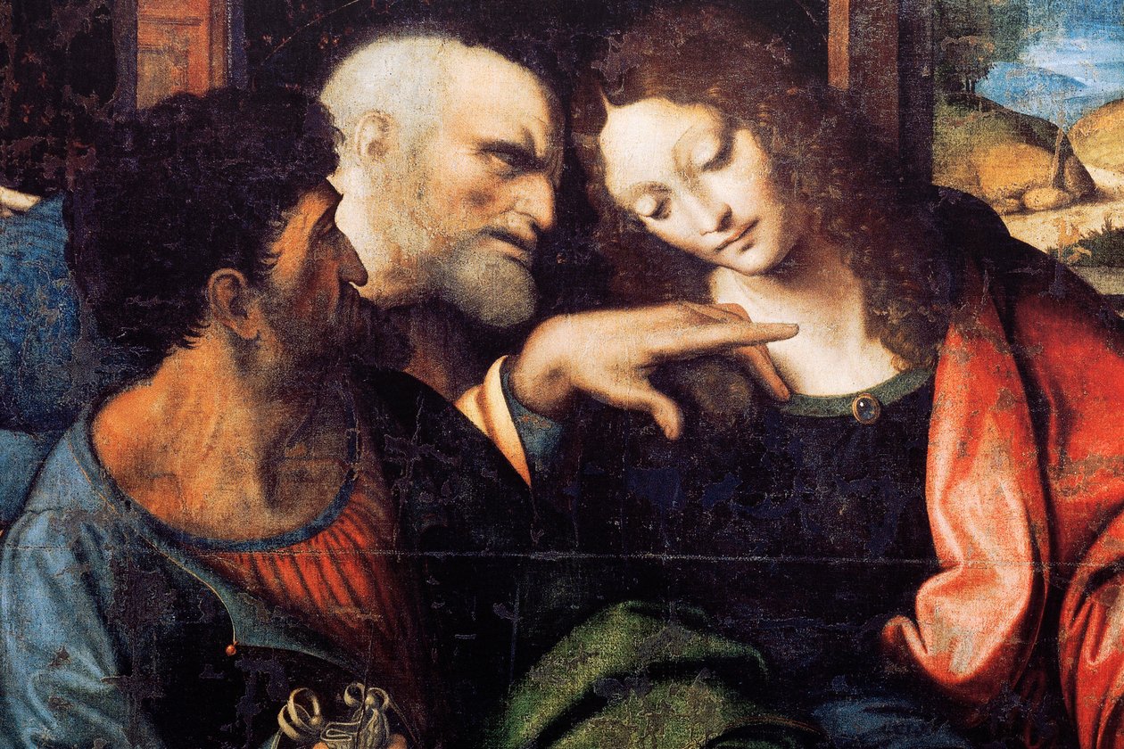 Last Supper (detail) by Andrea Solario