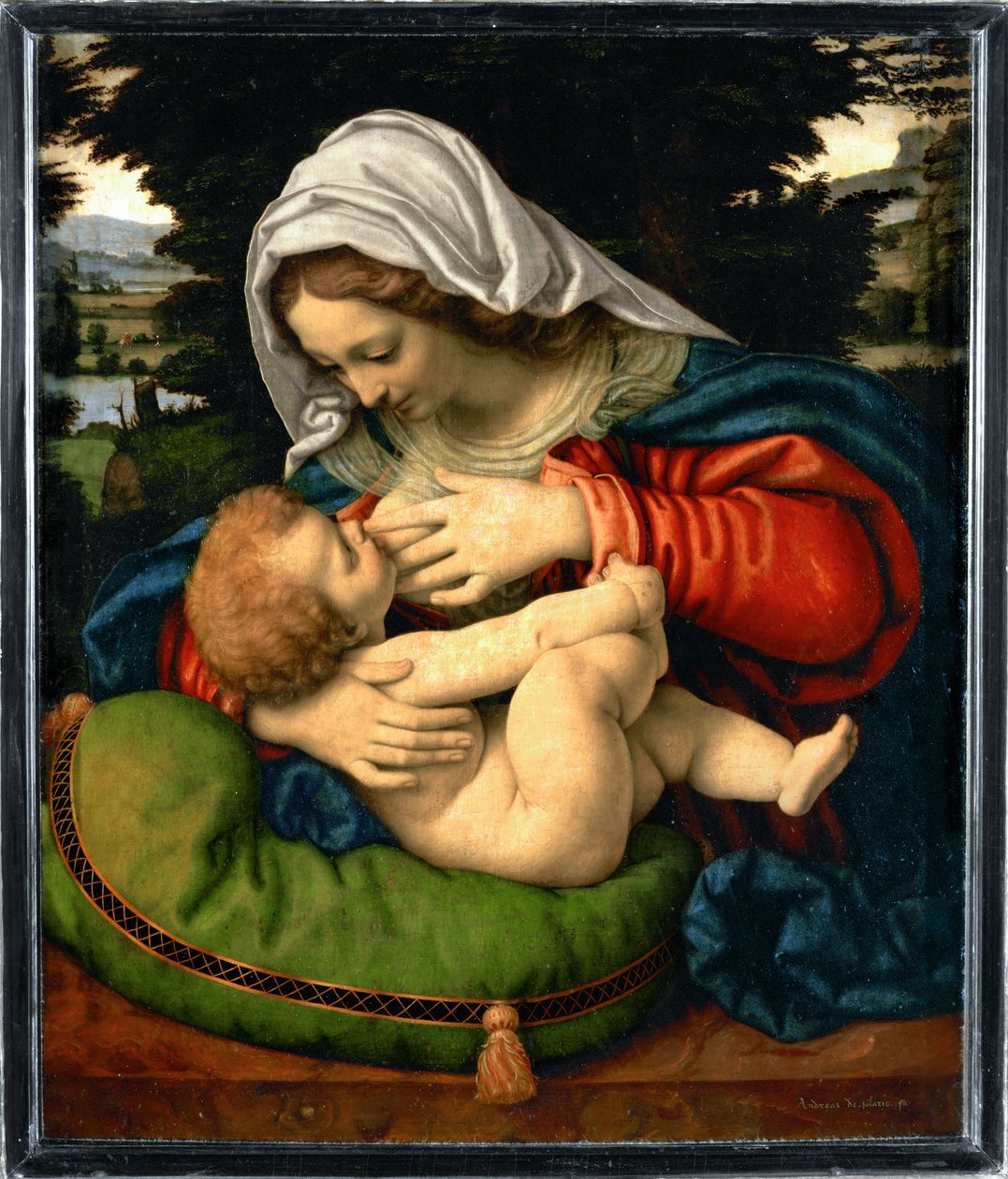 La Vierge au coussin vert by Andrea Solario