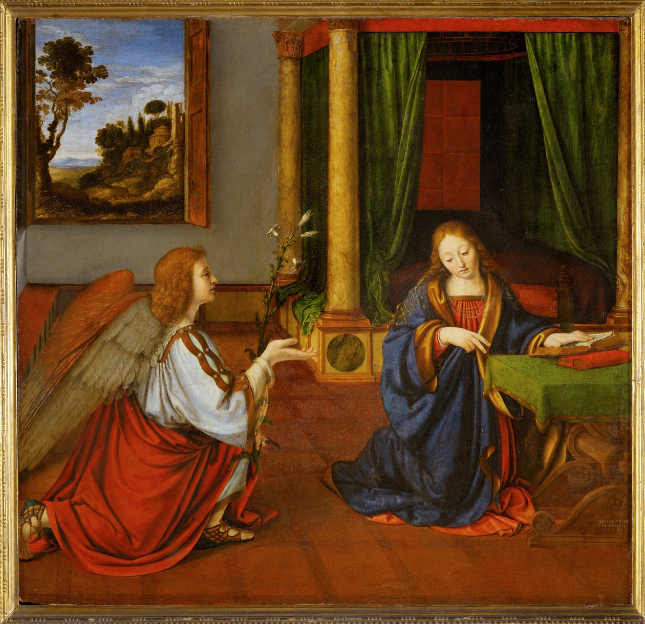 The Annunciation 1506 by Andrea Solario