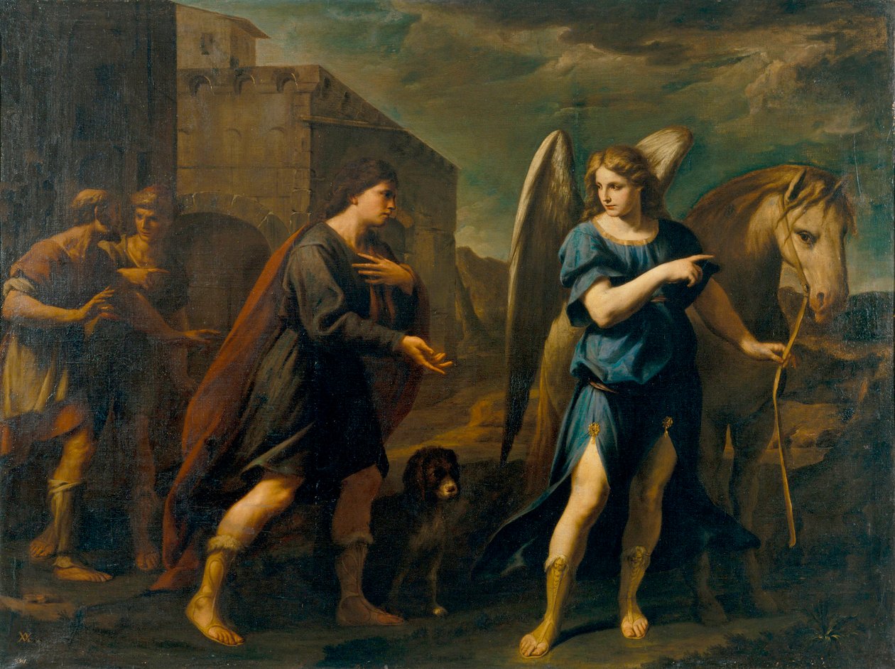 Tobias Meets the Archangel Raphael by Andrea Vaccaro