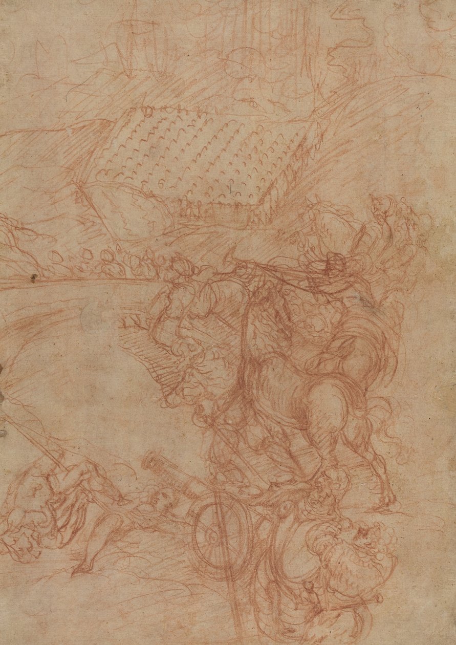 The Battle of Spoleto by Andrea Vicentino after Titian