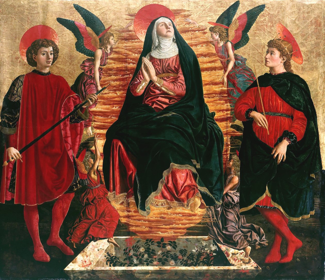 Assumption of Mary with Sts Minias and Julian by Andrea del Castagno