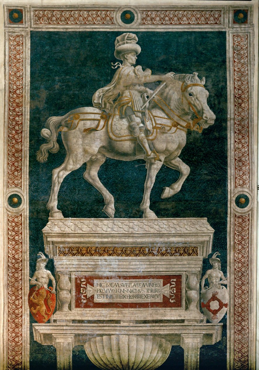 Condottiere Niccolo da Tolentino by Andrea del Castagno