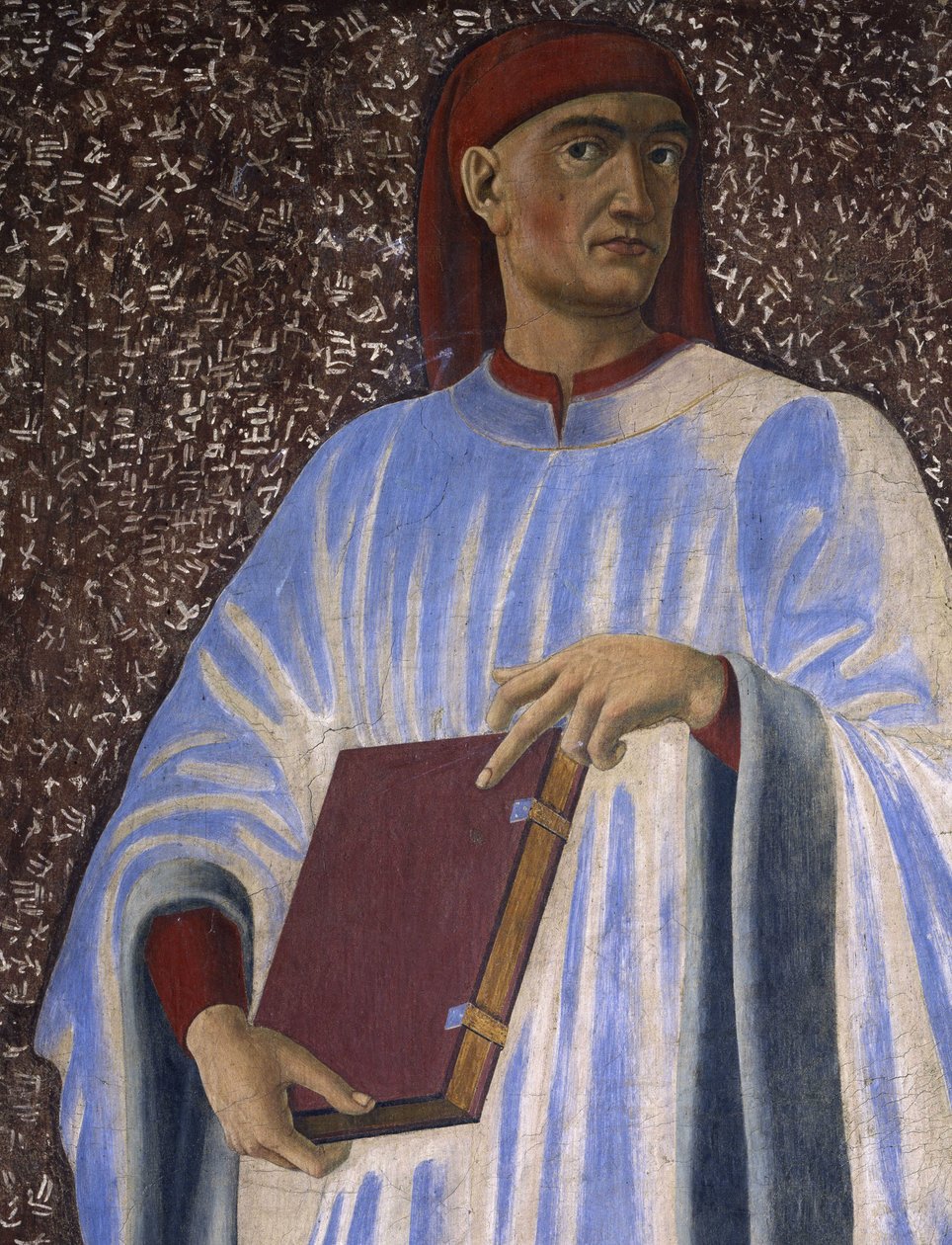 Giovanni Boccaccio from the Villa Carducci series of famous men and women (detail) by Andrea del Castagno