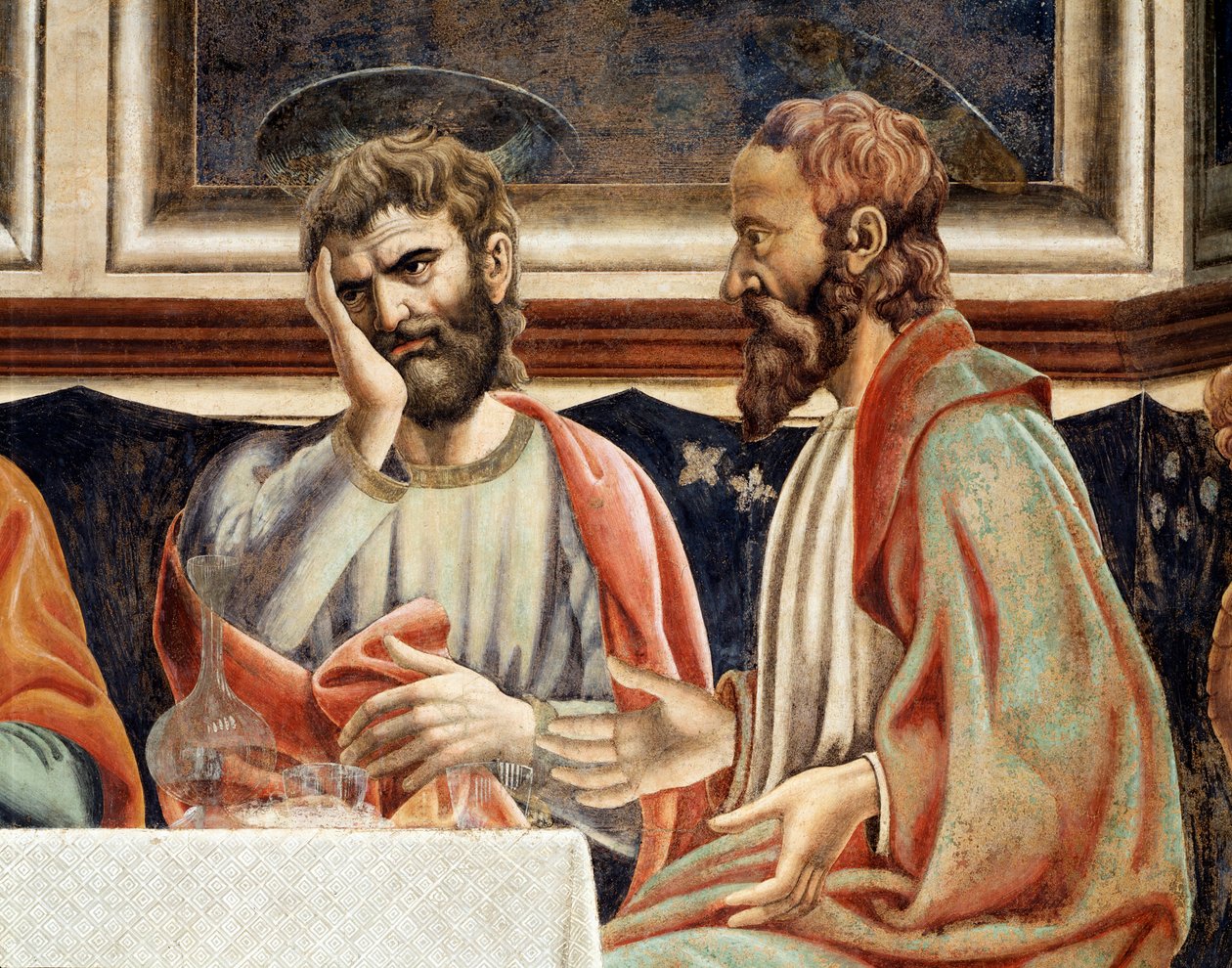 Last Supper (detail) by Andrea del Castagno