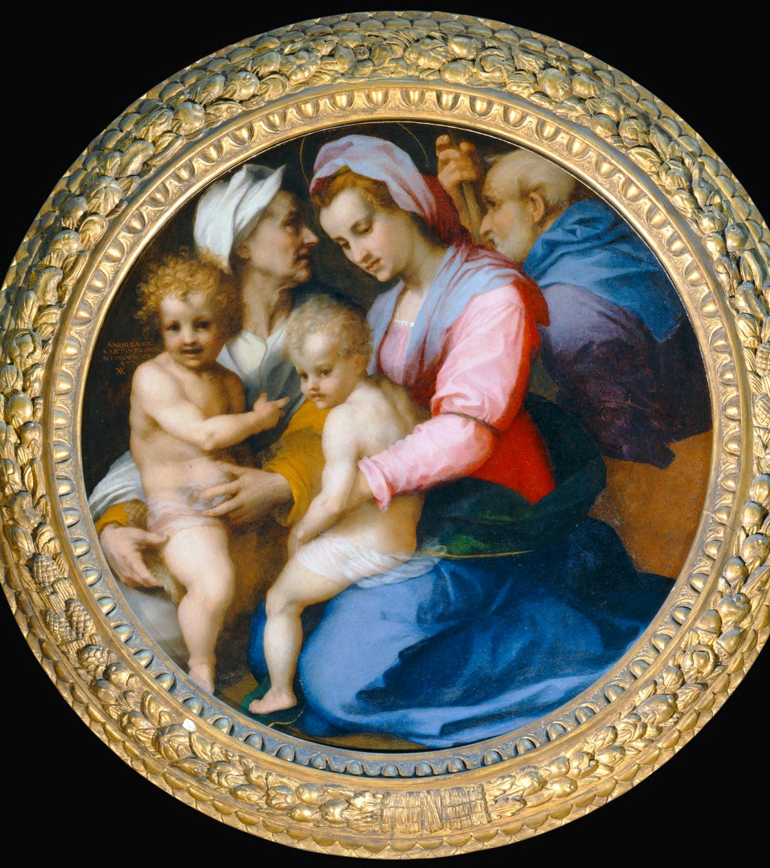 The Virgin, Child Jesus, Saint Elizabeth, Saint Zacharias, and Little Saint John the Baptist by Andrea del Sarto
