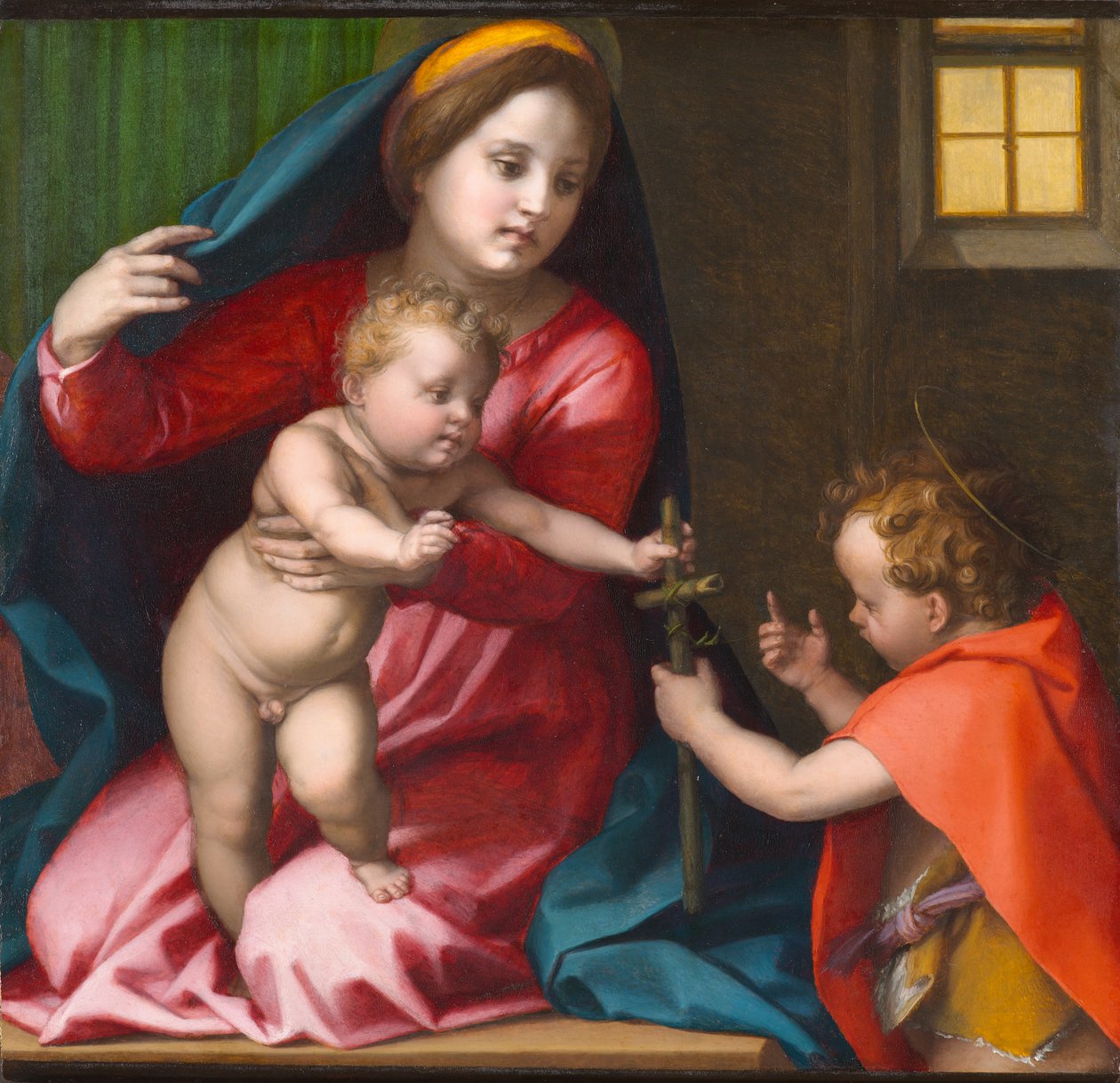 Madonna and Child with Saint John the Baptist by Andrea del Sarto