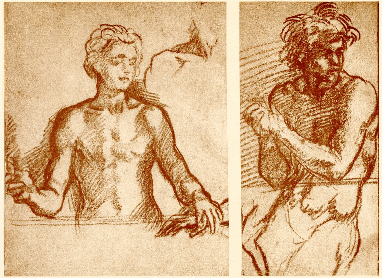 Studies on the figure of Christ by Andrea del Sarto