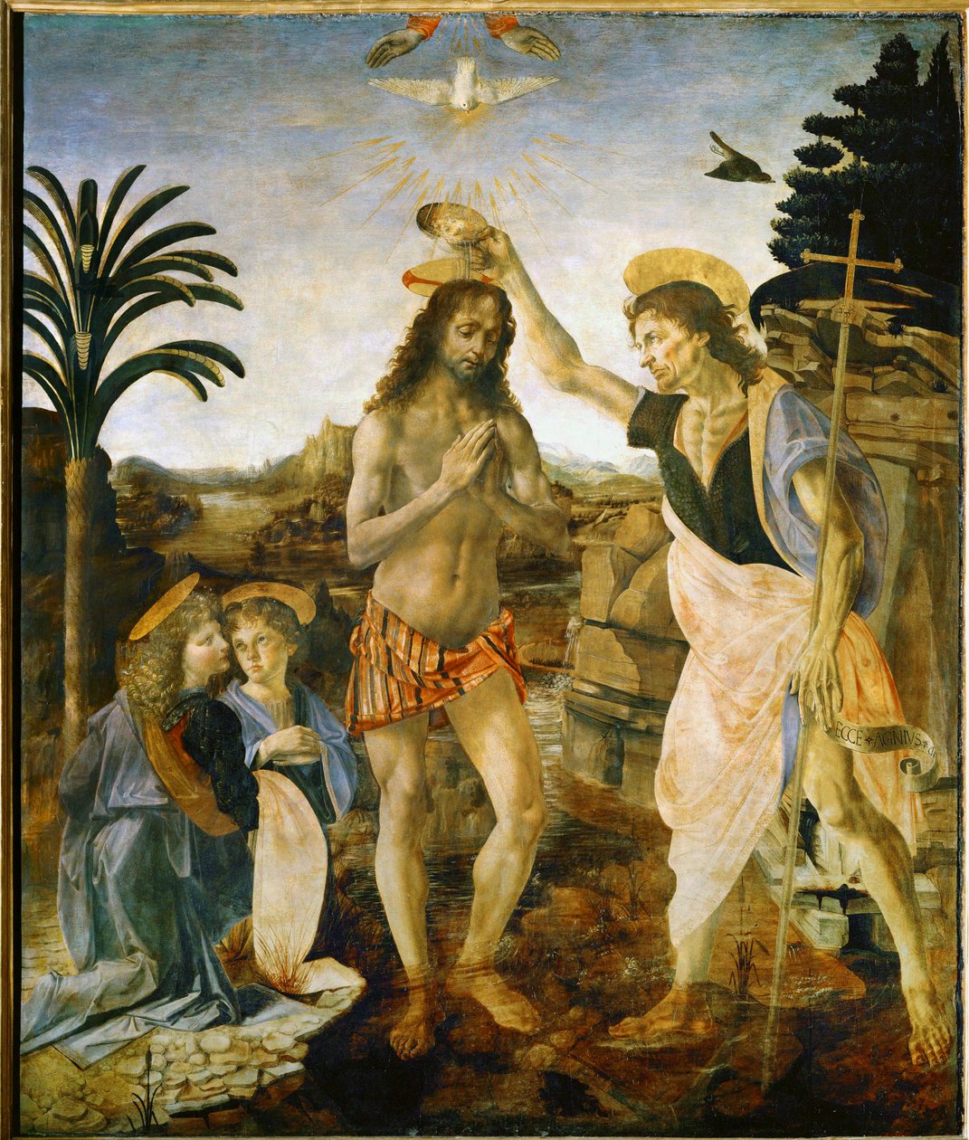 Baptism of Christ by Andrea del Verrocchio