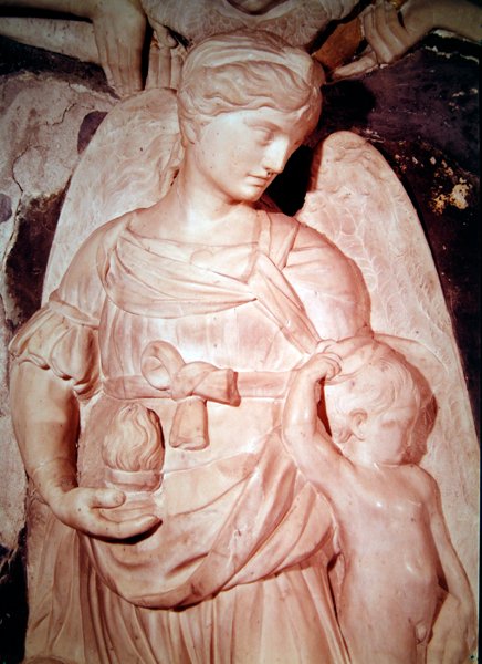 Charity (detail) by Andrea del Verrocchio