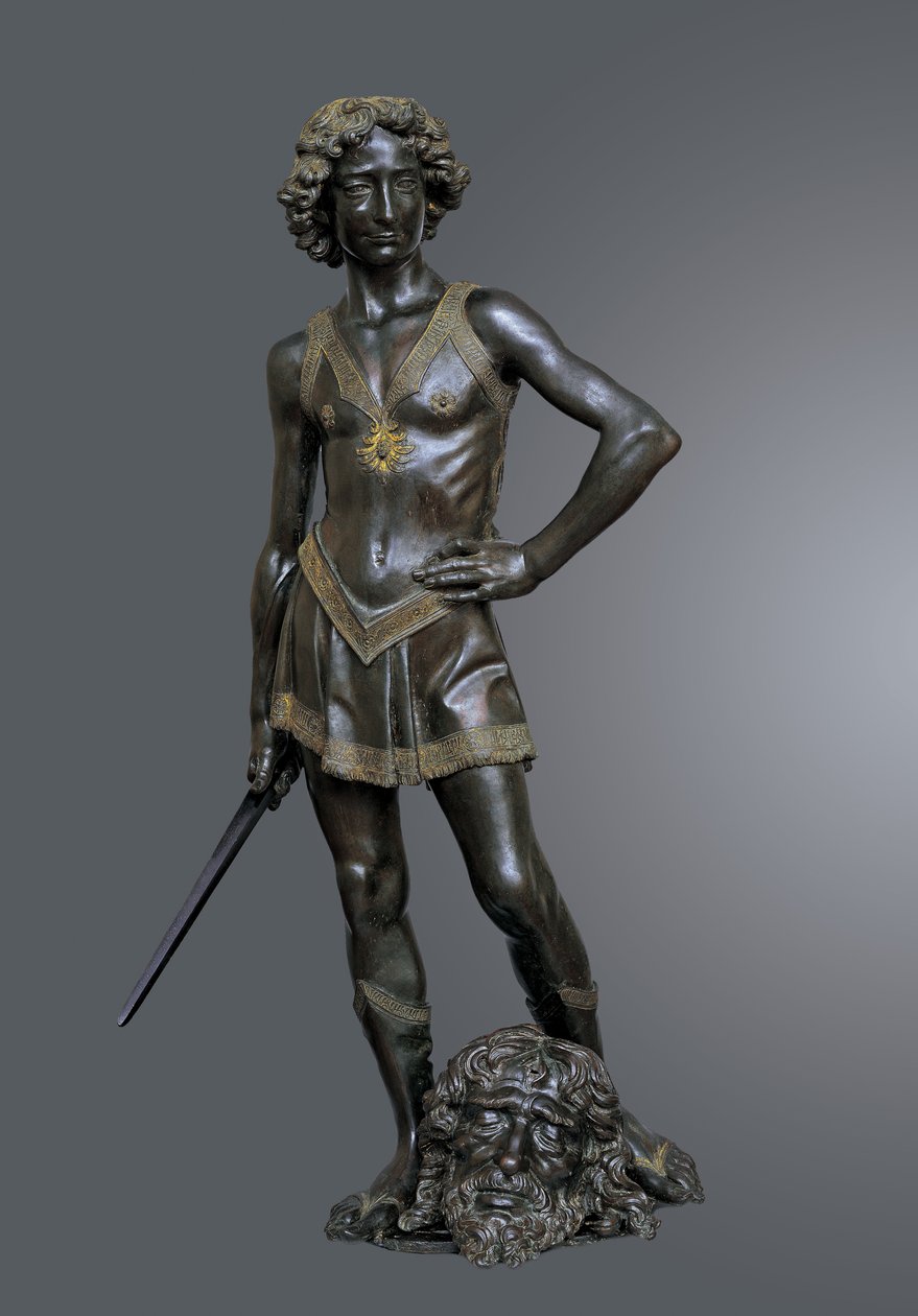 David Victorious over Goliath, ca 1470 by Andrea del Verrocchio