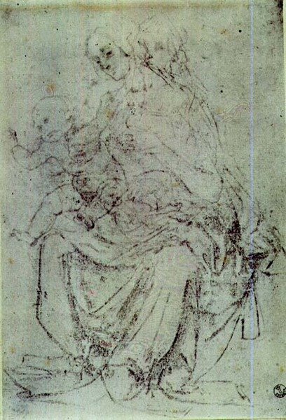 Study of a Madonna and Child by Andrea del Verrocchio