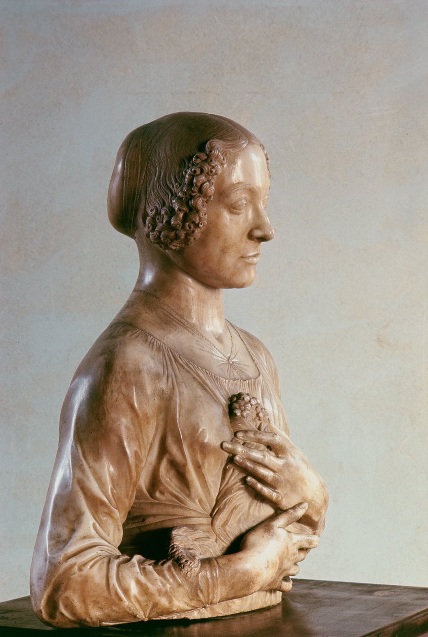 Woman with a Bouquet by Andrea del Verrocchio