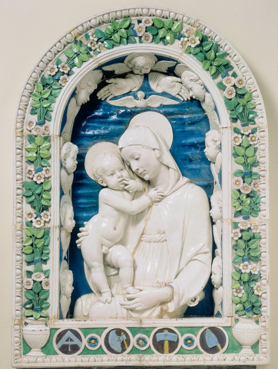 Madonna of the Architects: work by Andrea della Robbia by Andrea Della Robbia