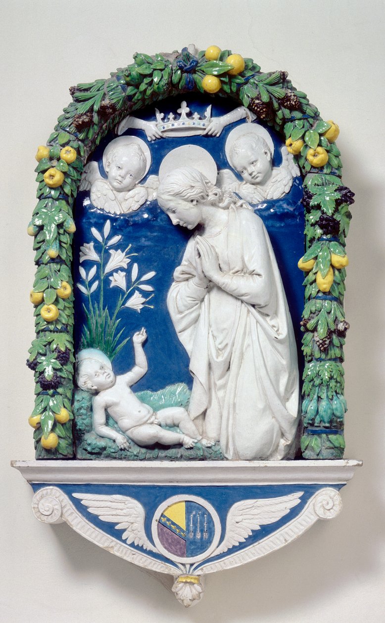 Madonna of the Lilies by Andrea Della Robbia