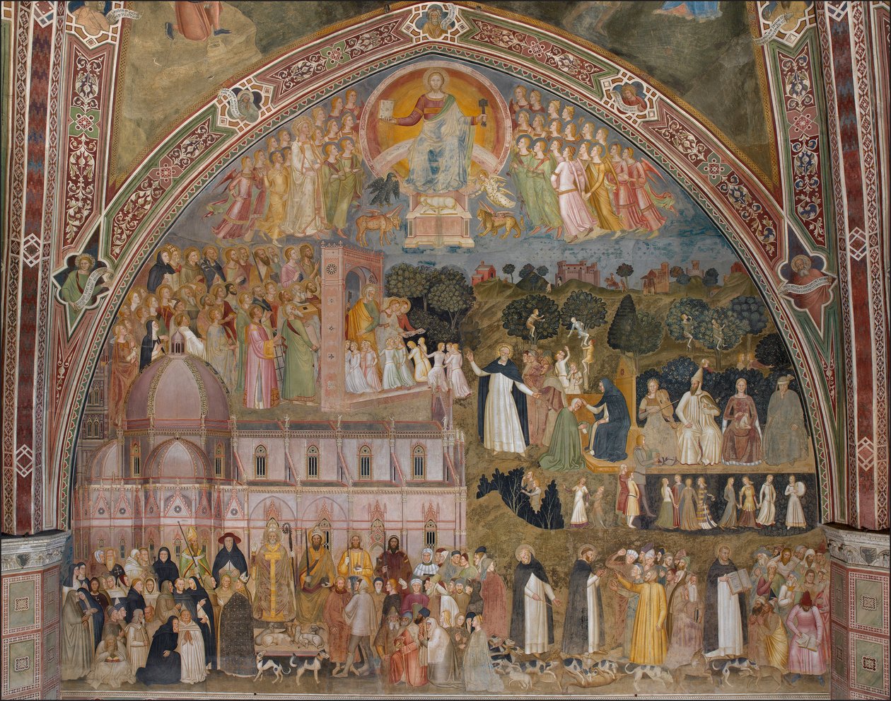 The Path of Truth, the Militant and Triumphant Church by Andrea di Bonaiuto (fl.1343 77)