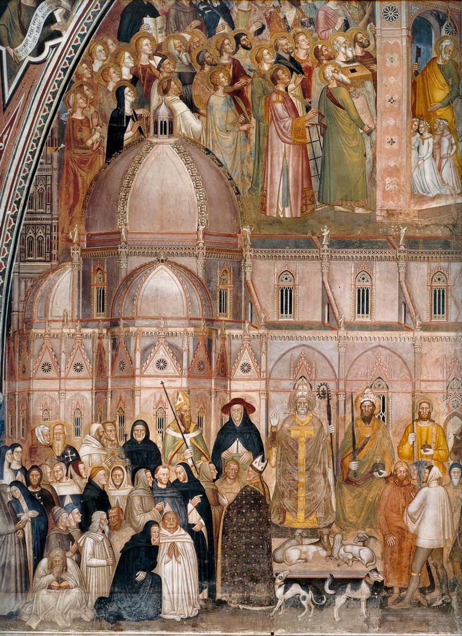 Triumph of the Church, Church Militant and Triumphant by Andrea di Bonaiuto