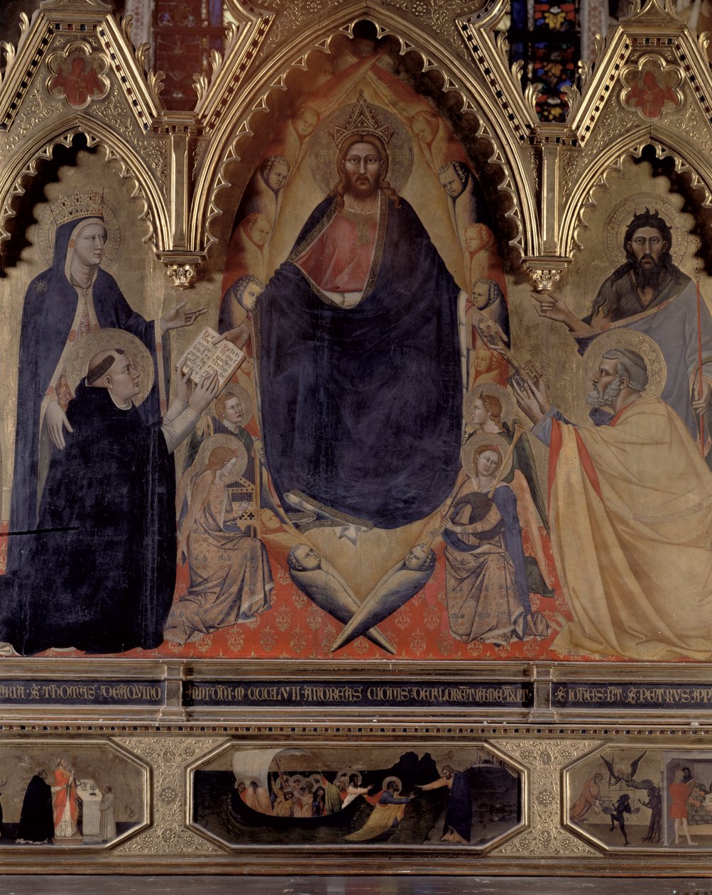 The Strozzi Altarpiece (detail) by Andrea di Cione Orcagna