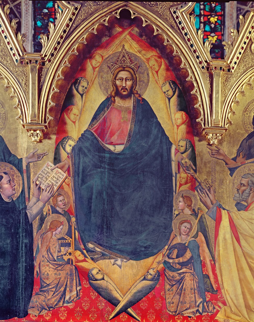 The Strozzi Altarpiece (detail) by Andrea di Cione Orcagna
