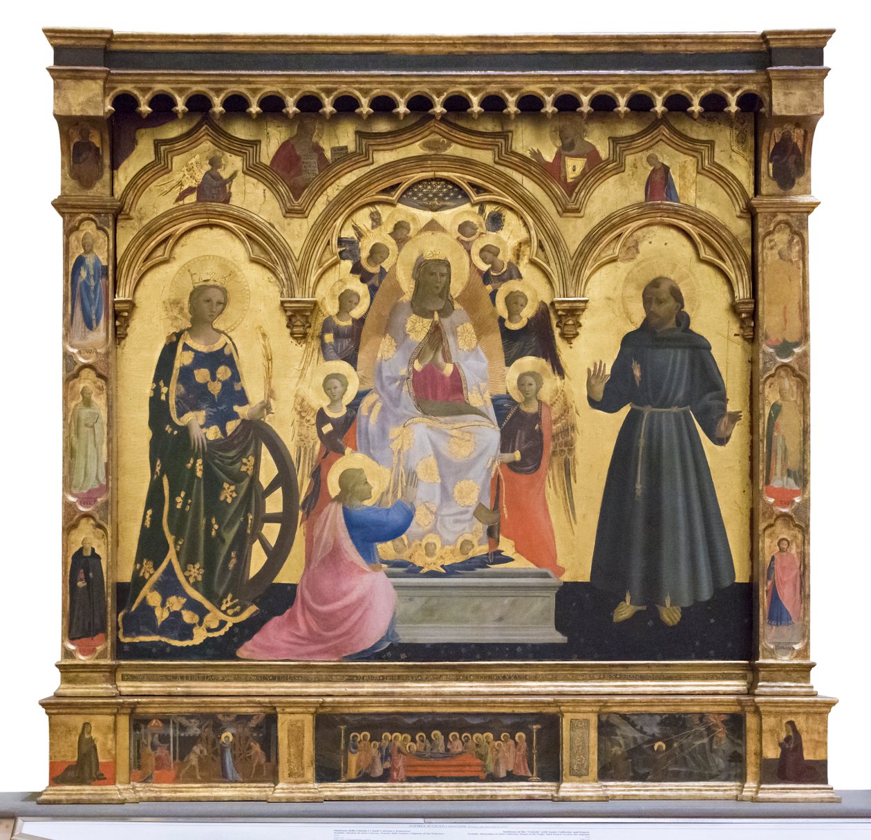 Madonna of the Cintola with Saint Catherine and Francis by Andrea di Giusto Manzini