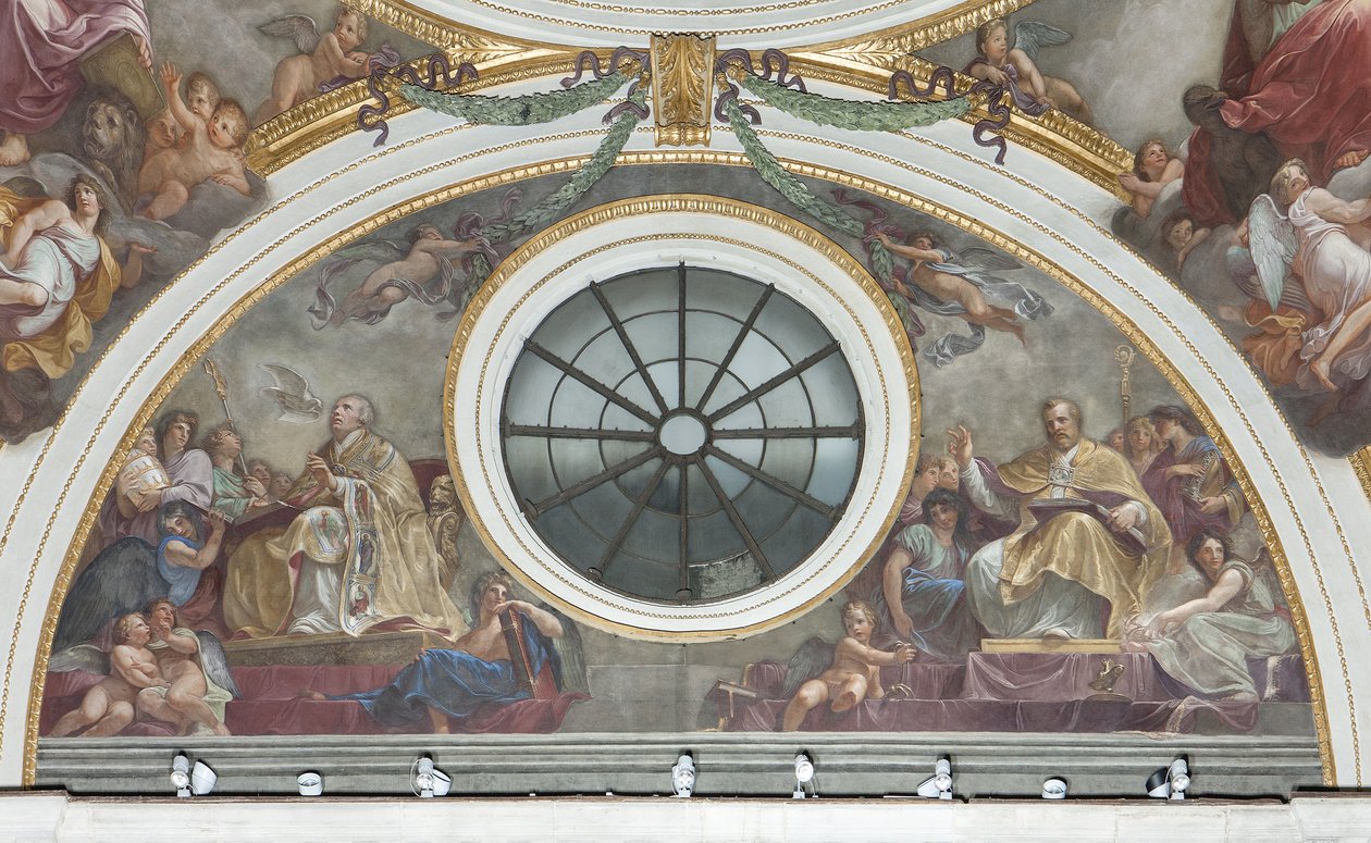 Saint Ambrose and Saint Gregory the Great by Andrea the Elder Appiani