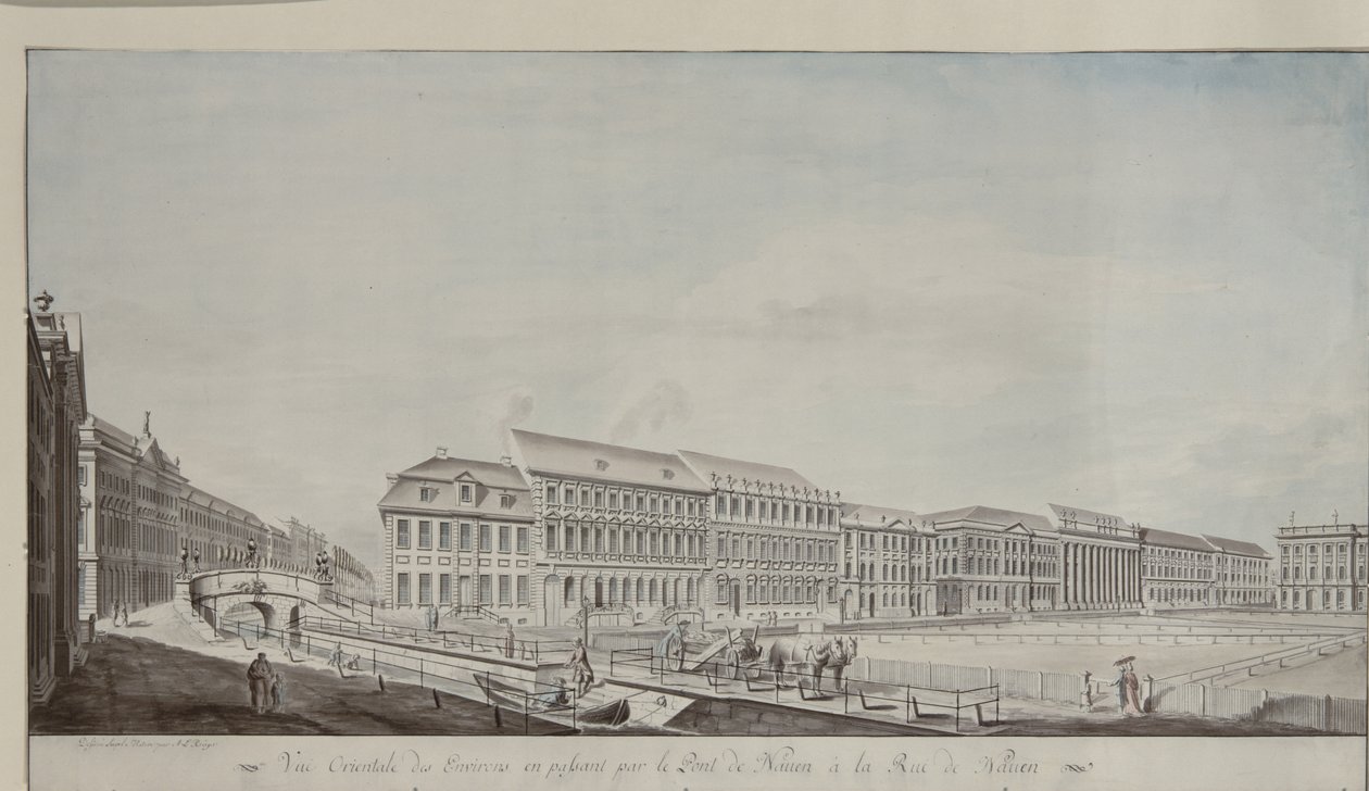West aspect of Wilhelmsplatz by Andreas Ludwig Kruger
