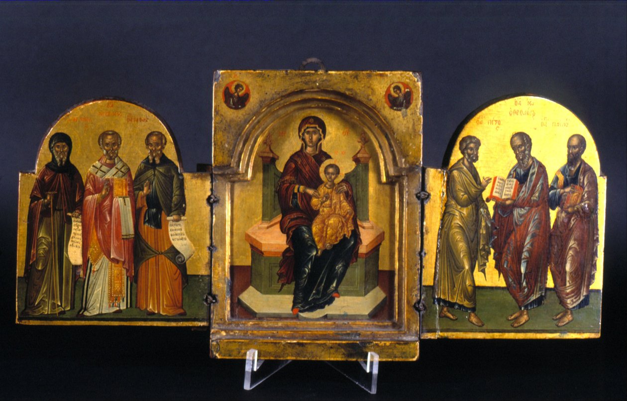 The Virgin and Child Enthroned by Andreas Ritzos