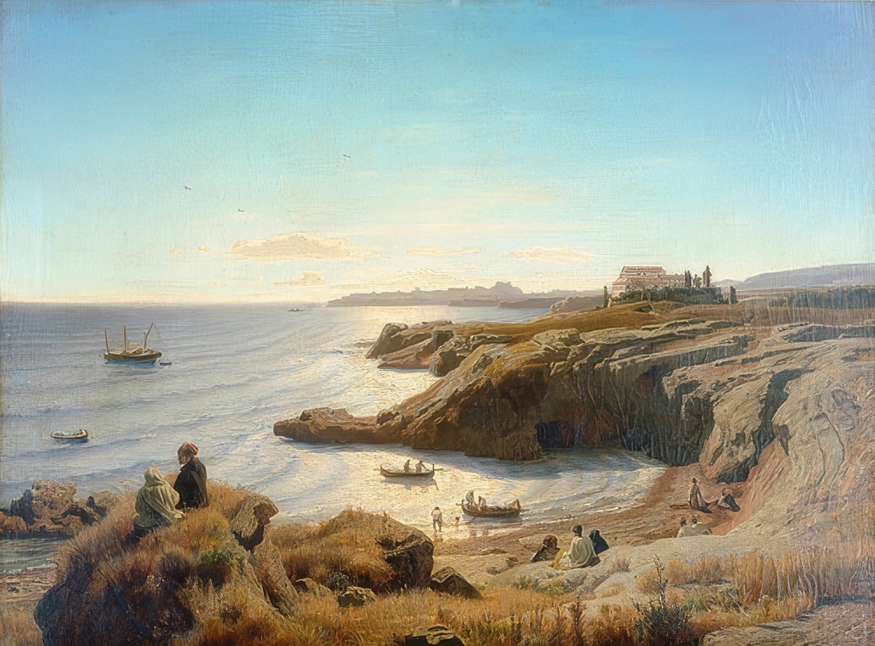 Coast near Syracuse. 1861 by Andreas Achenbach