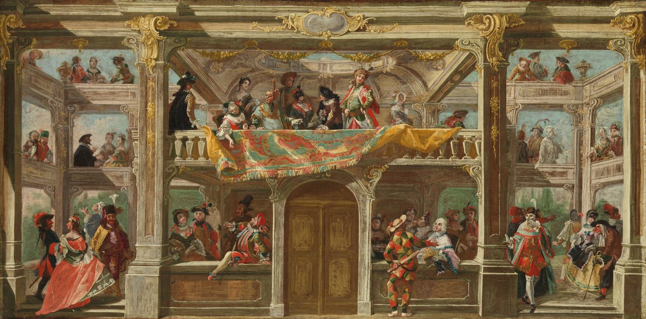 A Masked Ball in Bohemia, ca. 1748 by Andreas Altomonte