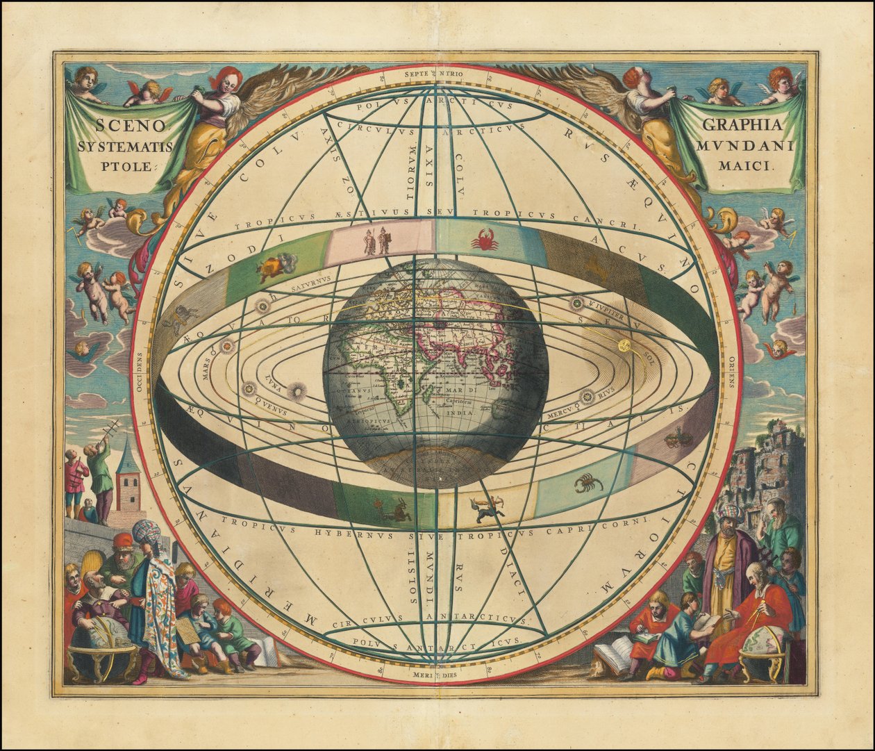 1660 Celestial Map by Andreas Cellarius: Buy fine art prints
