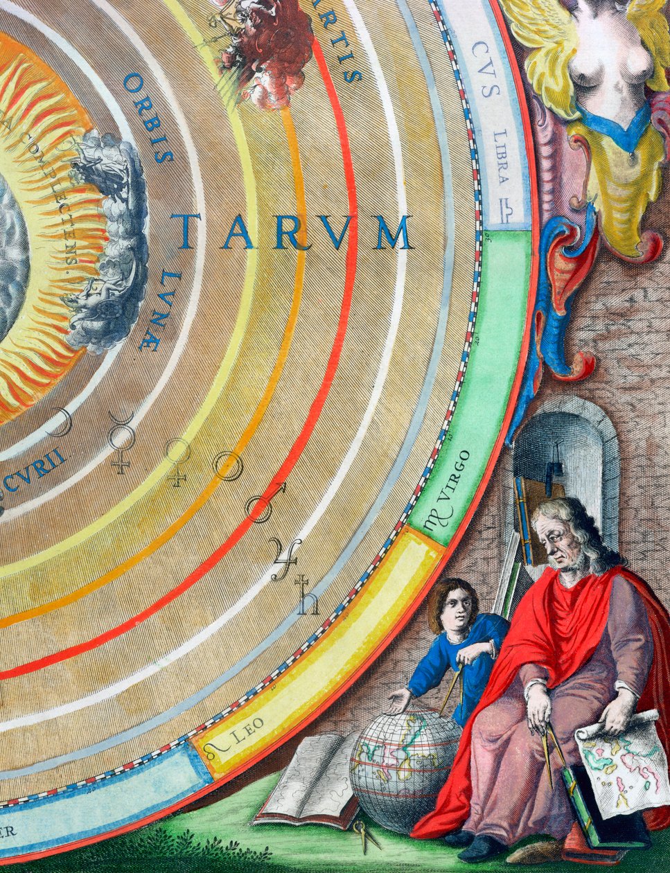 An astronomer (detail) by Andreas Cellarius