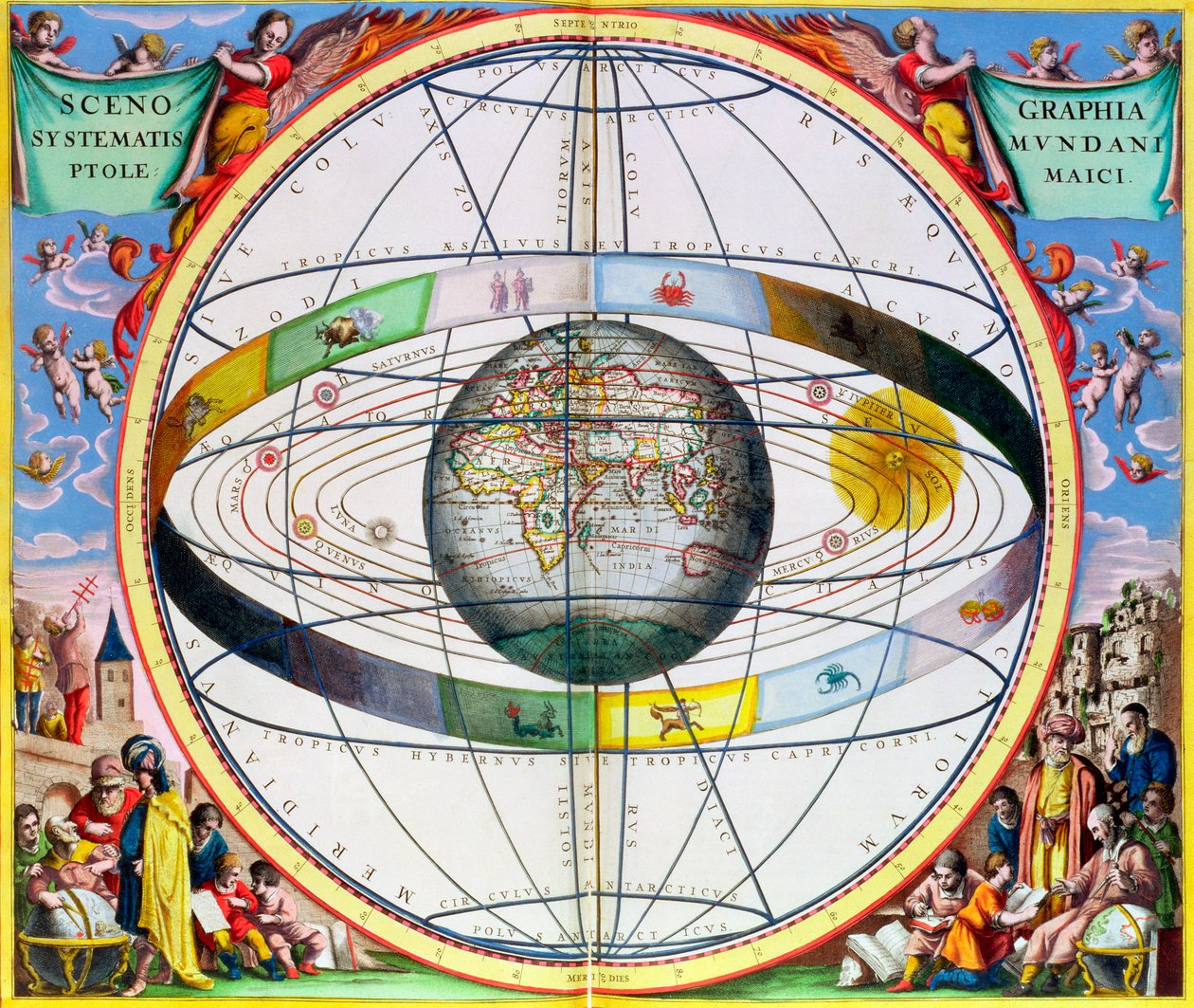 Map of Christian Constellations, 1660-1661 by Andreas Cellarius