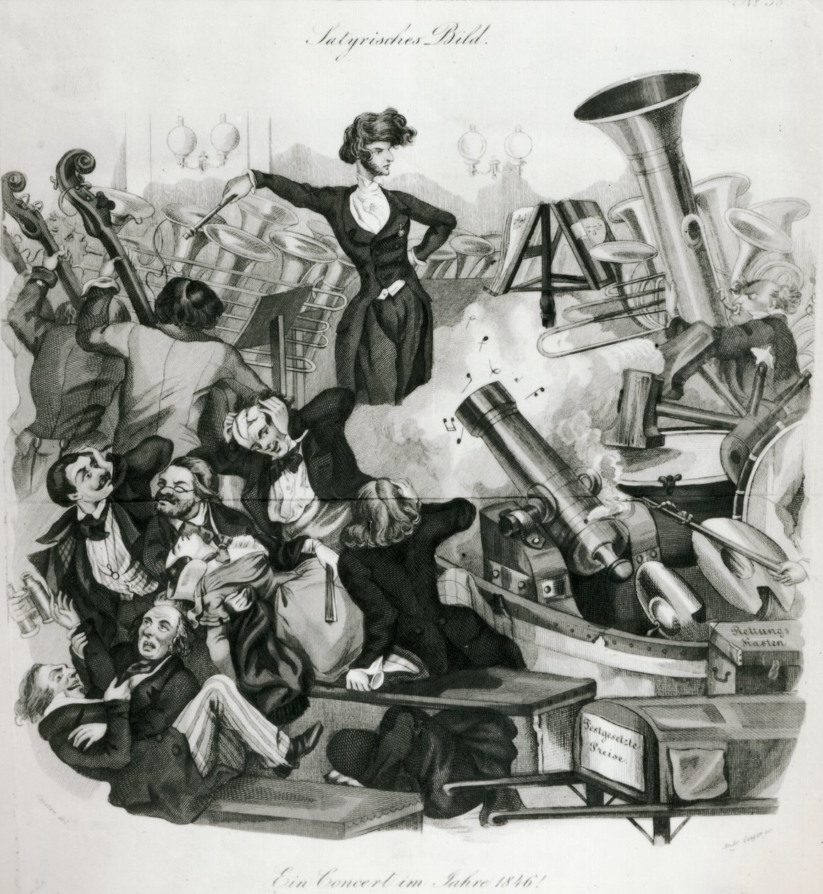 A Concert of Hector Berlioz (1803-69) in 1846 by Andreas Geiger