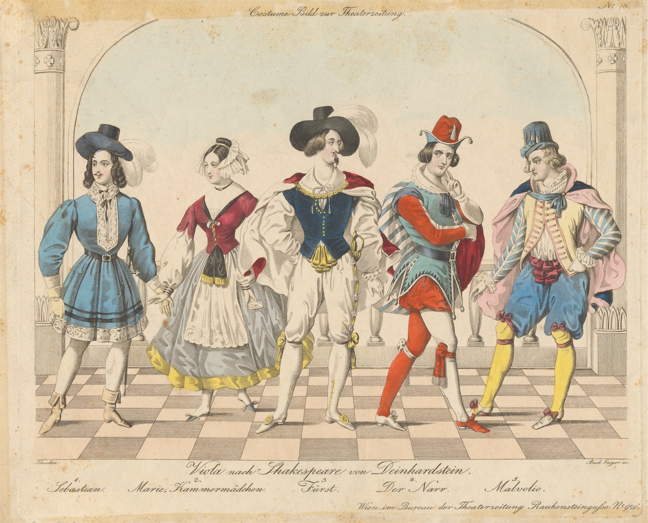 Viola after Shakespeare by Deinhardstein - Costume Image for Theatre Newspaper by Andreas Geiger