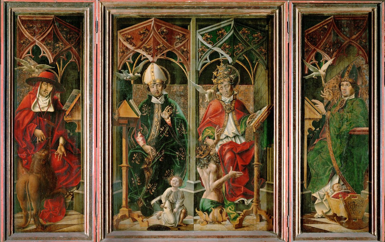 Four Fathers of the Church by Andreas Haller