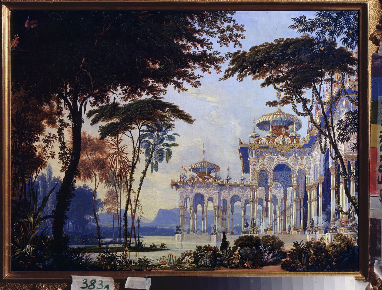 Stage Design for the Opera Ruslan and Lyudmila by M. Glinka by Andreas Leonhard Roller
