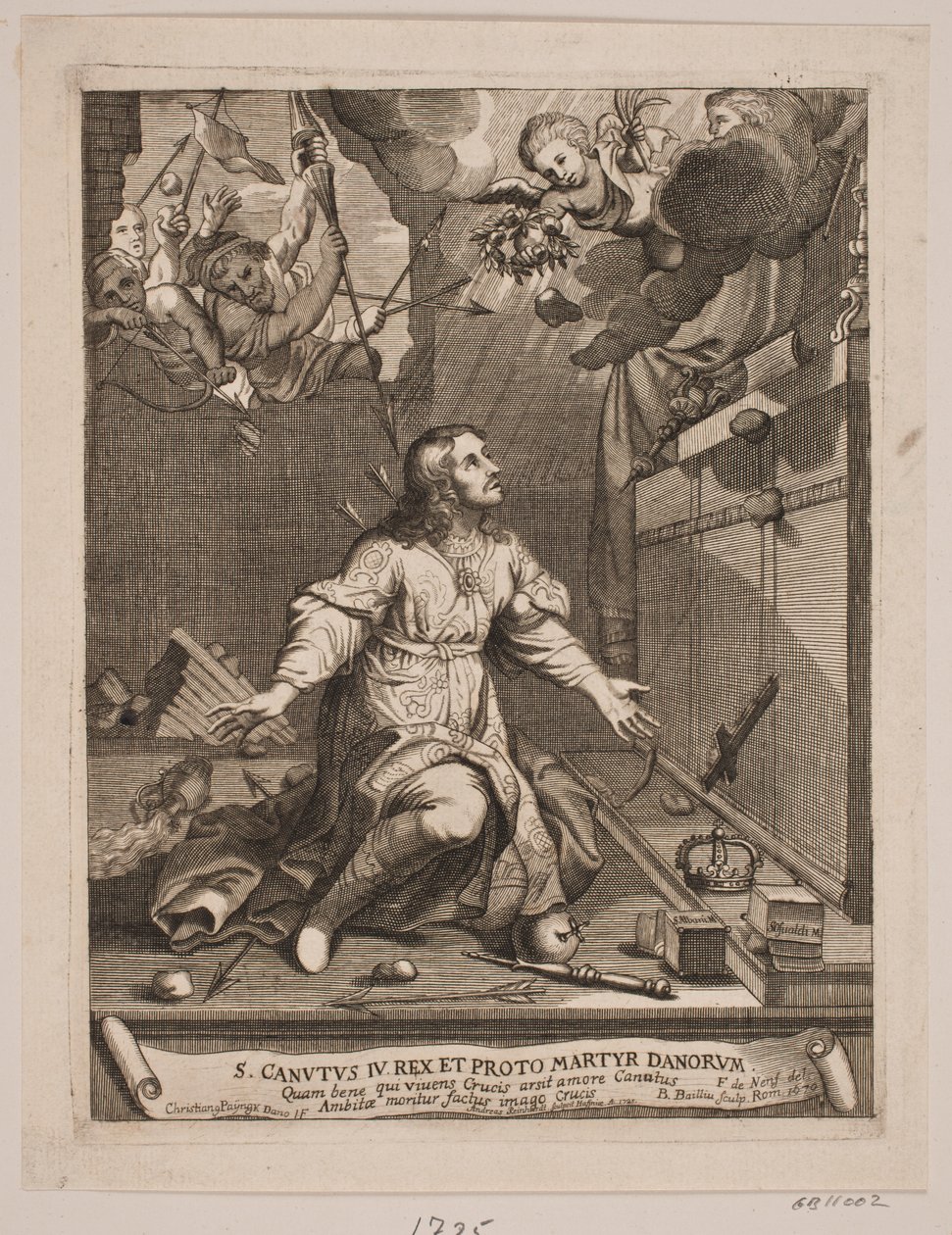 Knud the Holy, Suffering Martyrdom by Andreas Reinhardt