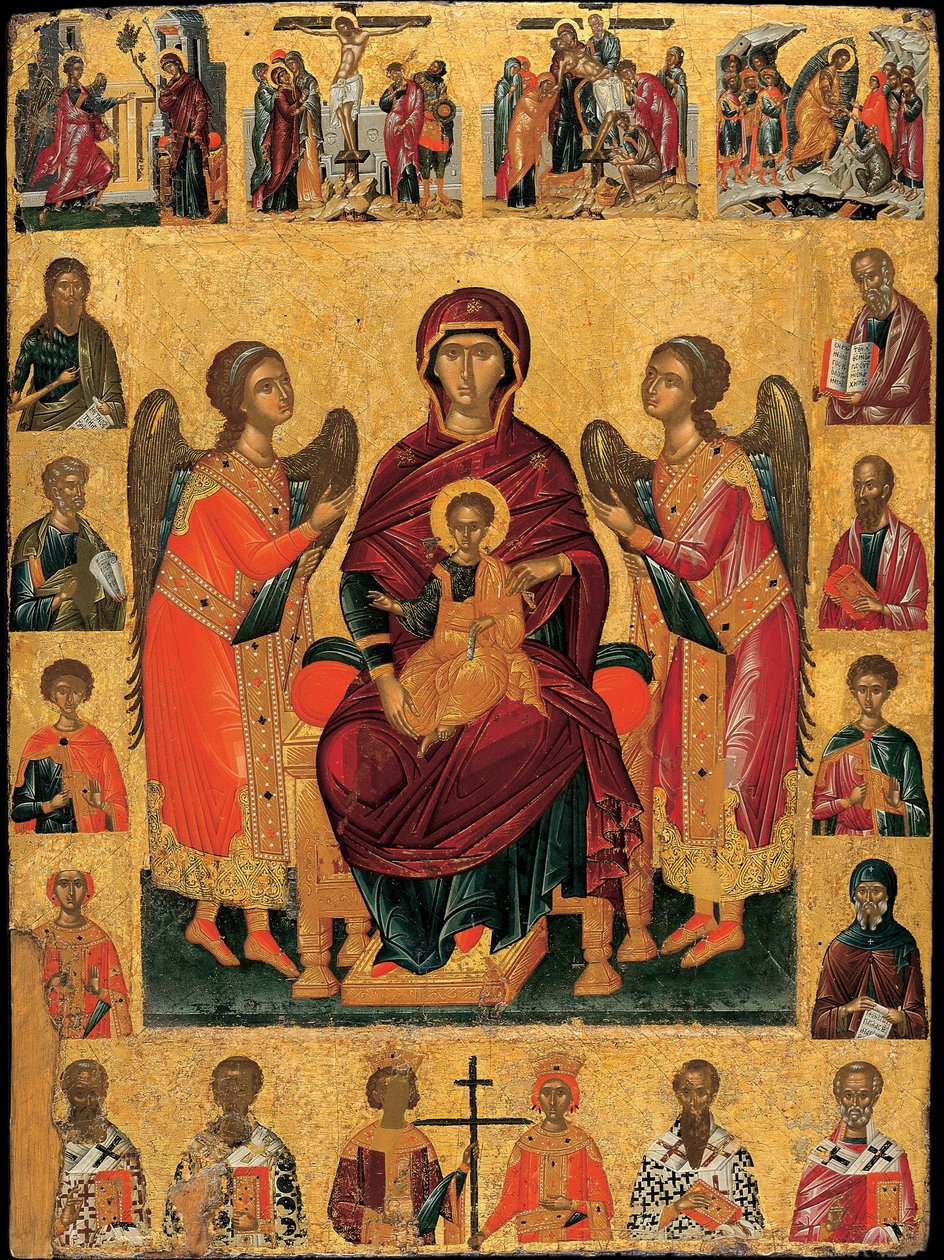 The Virgin and Child enthroned by Andreas Ritzos
