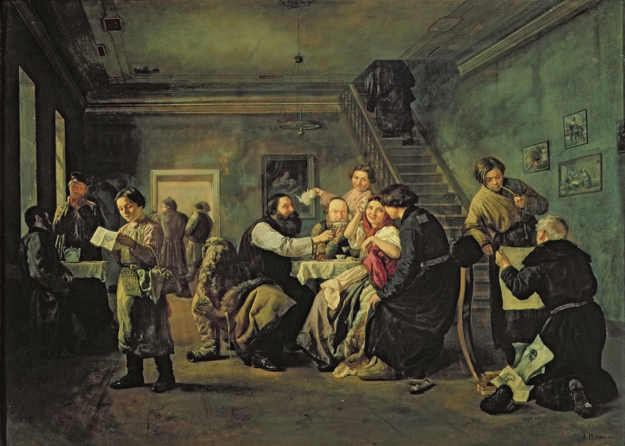 An Eating House, 1859 by Andrei Andreevich Popov