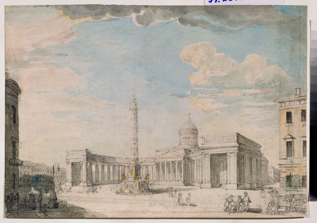The Kazan Cathedral in St Petersburg by Andrei Nikiforovich Voronikhin