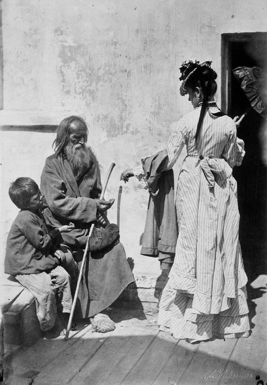 Alms, c1870-c1875 by Andrei Osipovich Karelin
