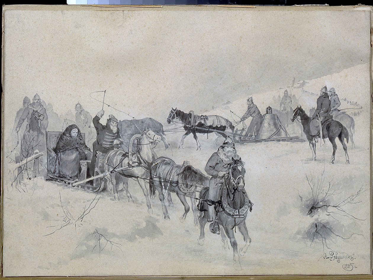 Martha Boretskaya by Andrei Petrovich Ryabushkin
