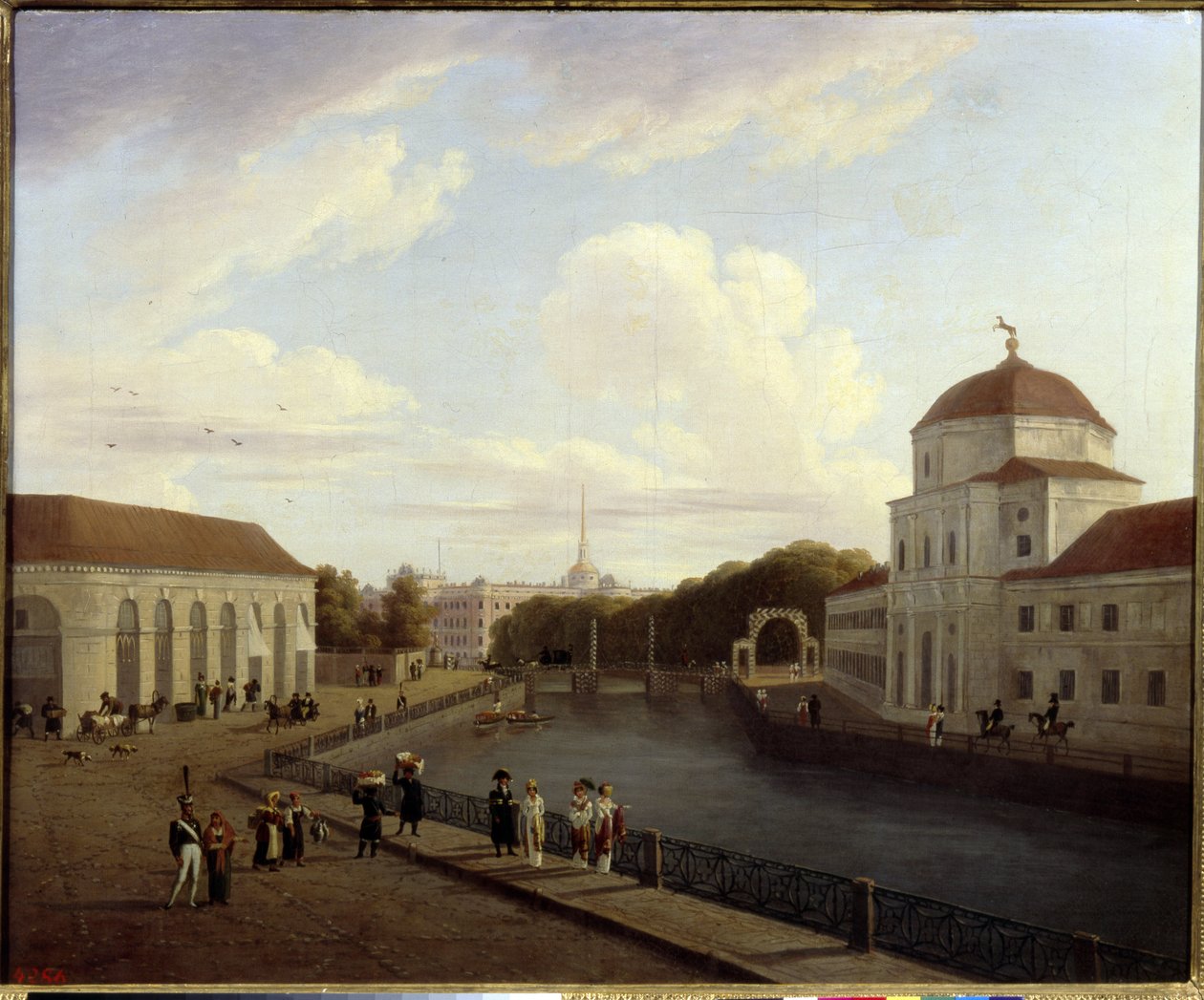 The Michael Palace In St Petersburg by Andrei Yefimovich Martynov