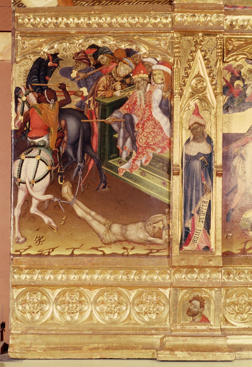 St. George altarpiece, Valencia, c.1420 by Andres Marcal de Sas